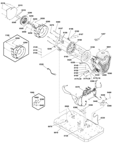 Power Group Diagram and Parts List for 040658-00  Briggs and Stratton Generator